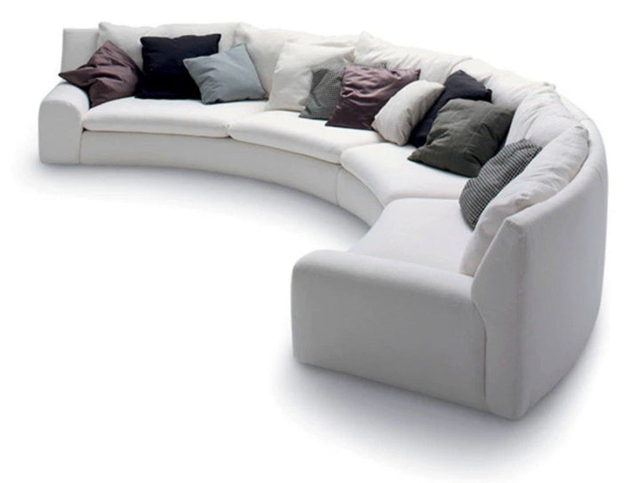 ZODIAC Modern Curved Fabric Sofa