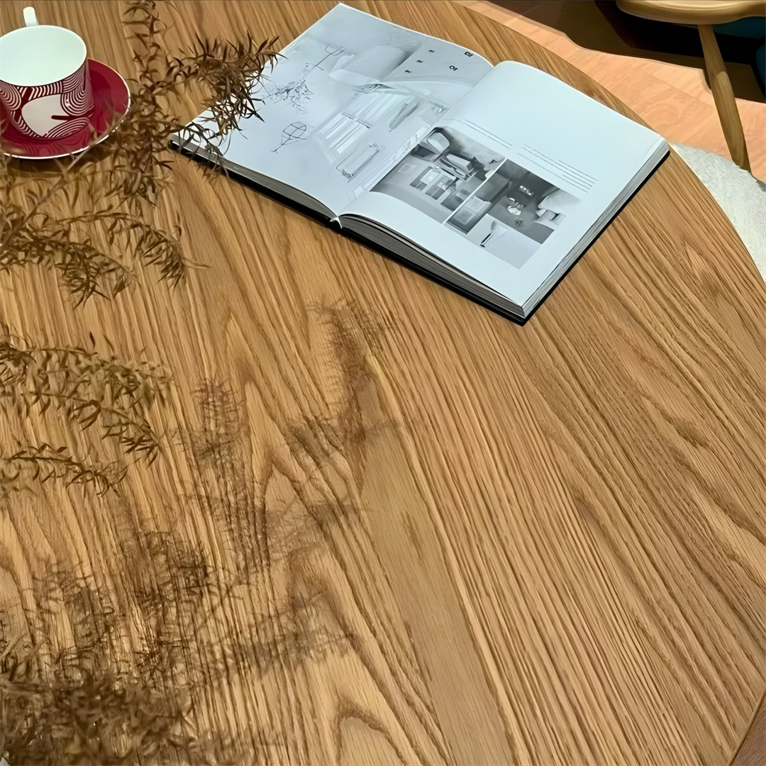 IVES Modern Solid Wood Round Dining Table