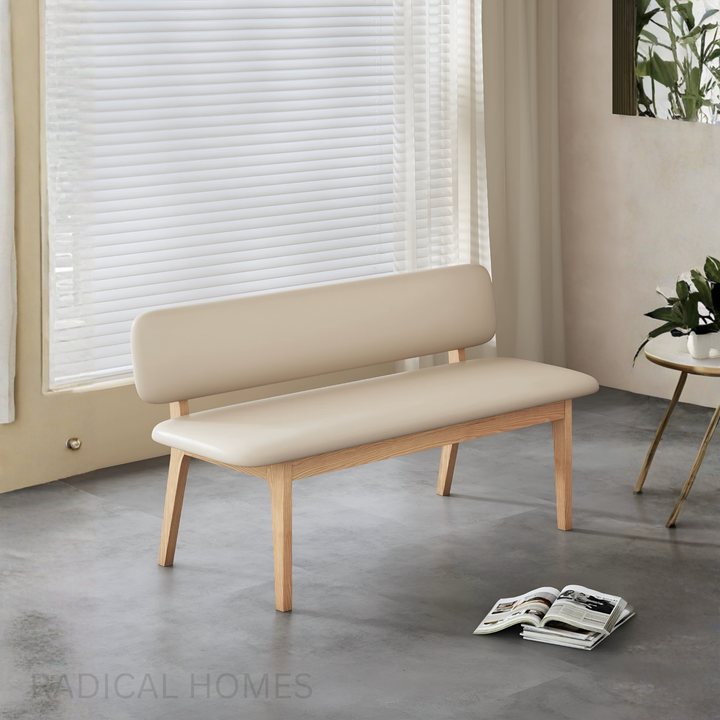NORDEN Modern Leather Bench