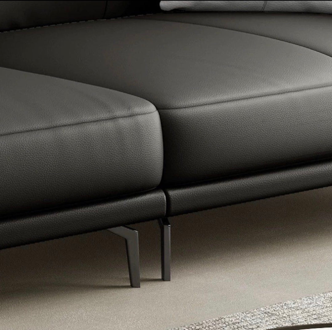 JUSTINE Modern Genuine Leather Sofa (INSTOCK)
