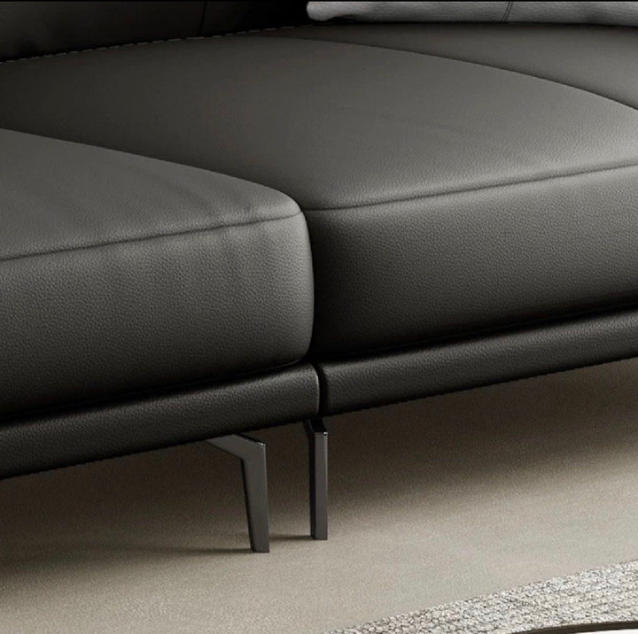 JUSTINE Modern Genuine Leather Sofa (INSTOCK)