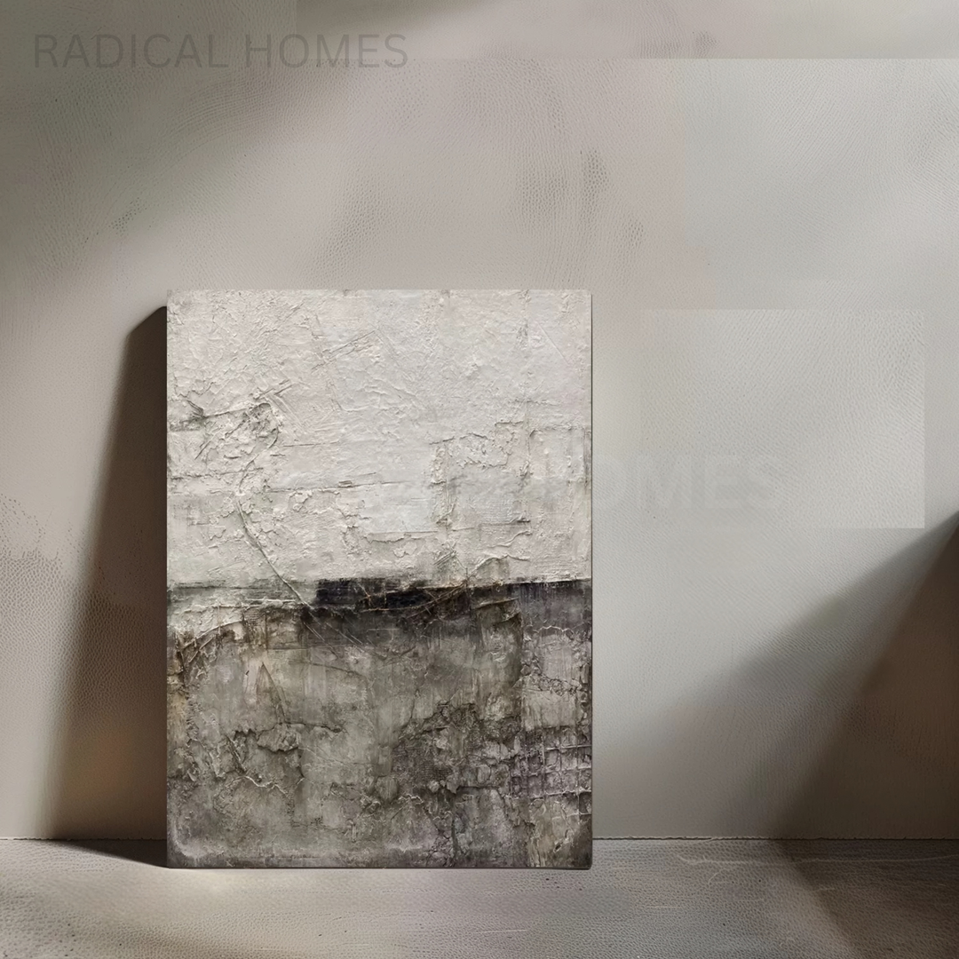 MONTRAE Modern Textured Neutral Canvas Art - Radical Homes Singapore