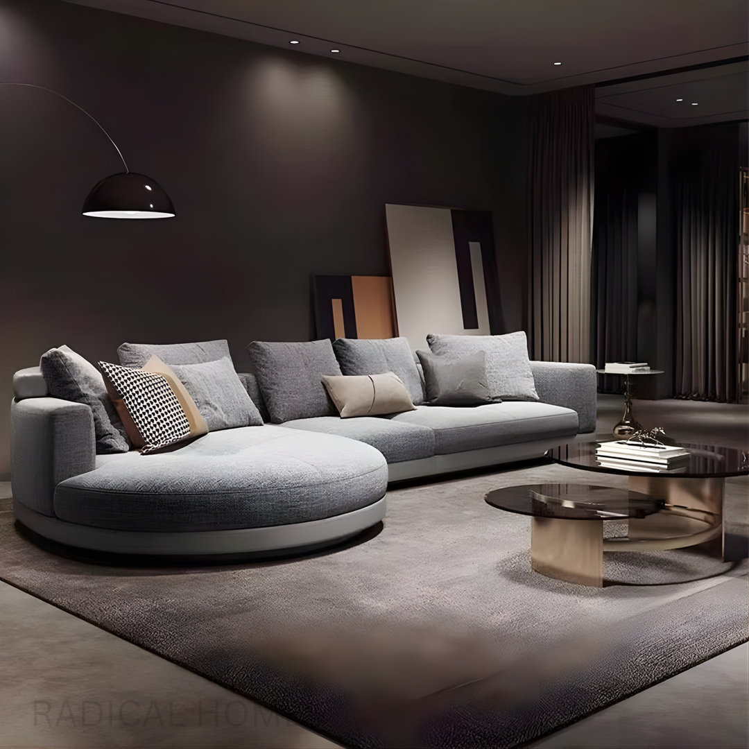 IOESN Modern Curved Designer Sofa - Radical Homes Singapore