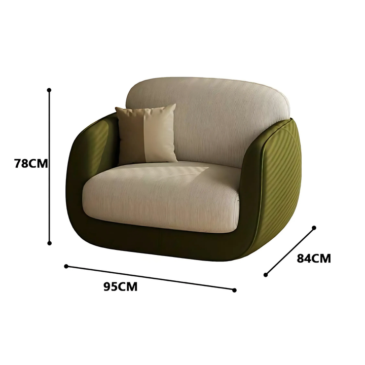 AIDA Modern Fabric Lounge Chair