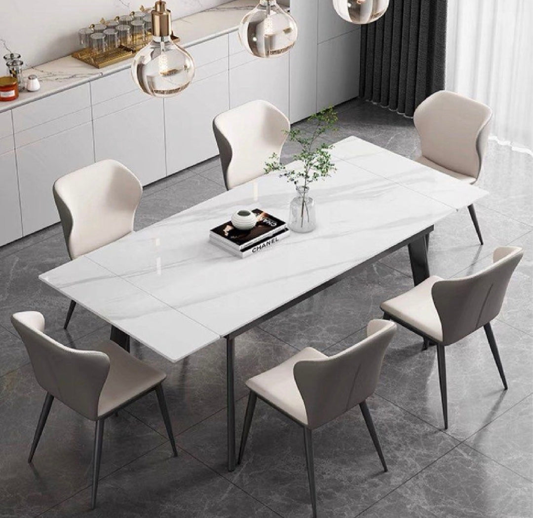 WALTE Modern Extendable Sintered Stone Dining Table 140-200 cm (INSTOCK)