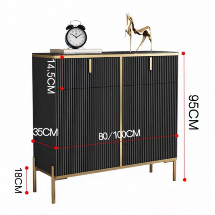 FRONE Modern Sintered Stone Shoe Cabinet