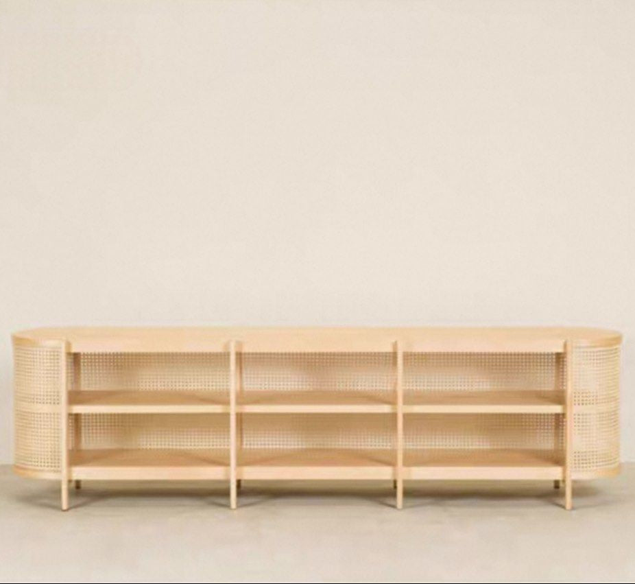 RIVECA Rustic Rattan Console