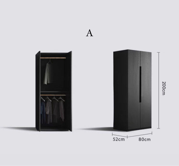 HENRYK Modern Black Wardrobe