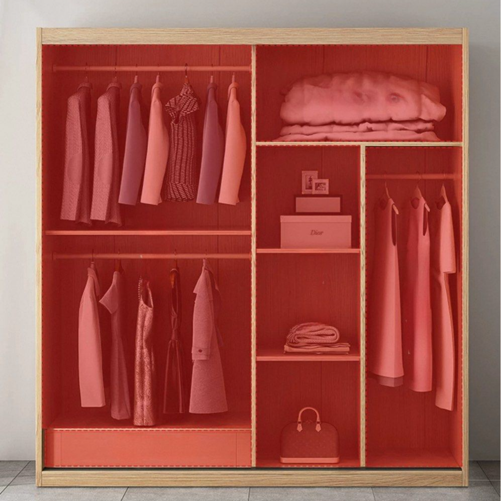 GORO Japandi Solid Wood Wardrobe