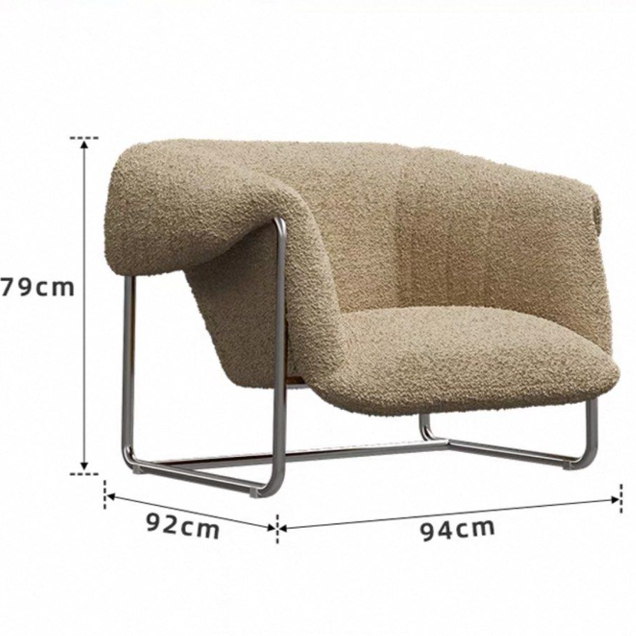 MEYLAN Modern Boucle Lounge Chair