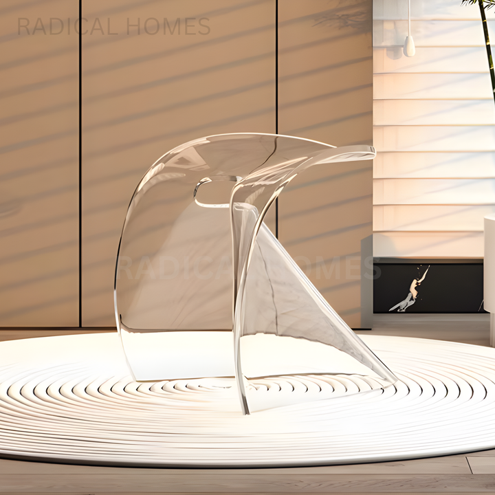LINDA Modern Acrylic Stool - Radical Homes Singapore