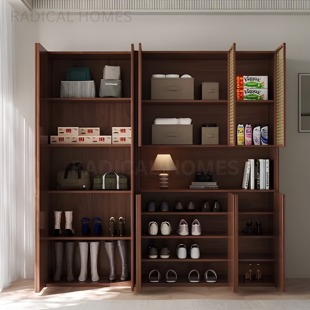 ZENIA Modern Solid Wood Shoe Cabinet