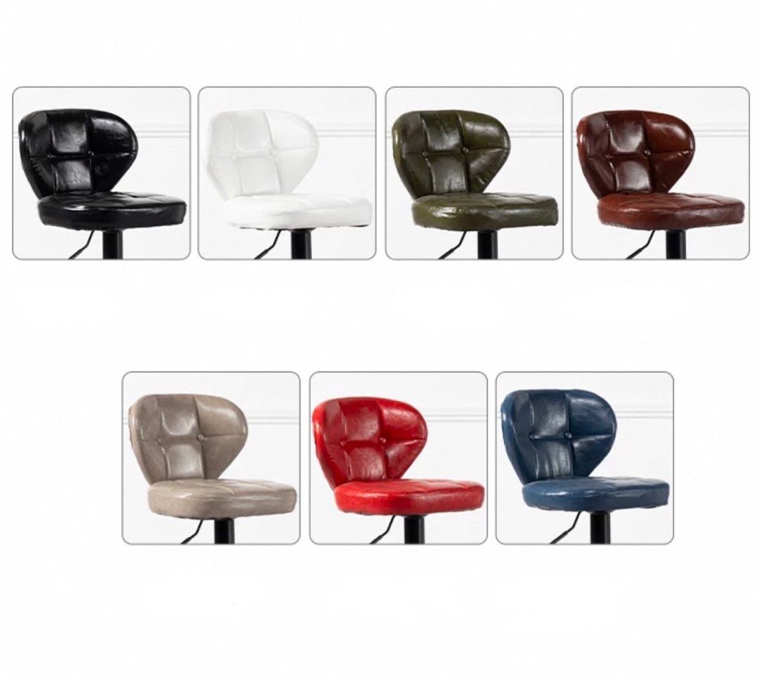 JAQUIN Modern Leather Bar Stool