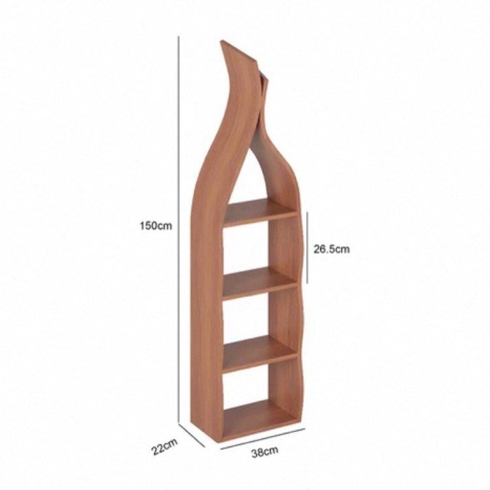 AFERIME Modern Solid Wood Bookshelf