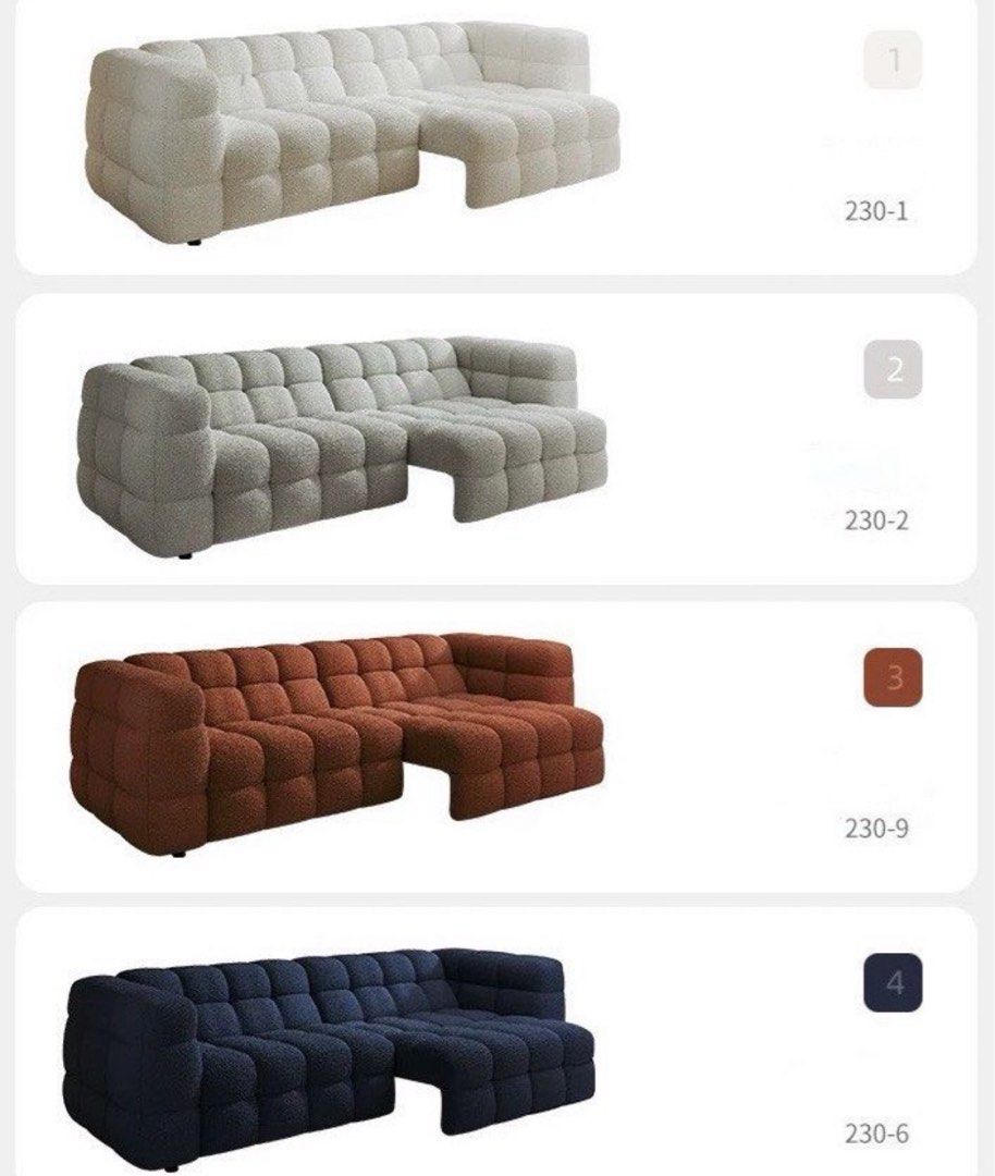 KELS Modern Electric Motorised Boucle Sofa