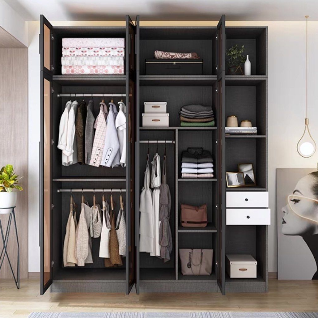 FARRON Modern Glass Wardrobe