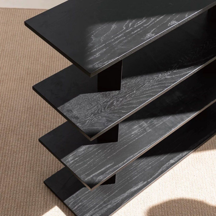 URVIRE Modern Solid Wood Display Shelf