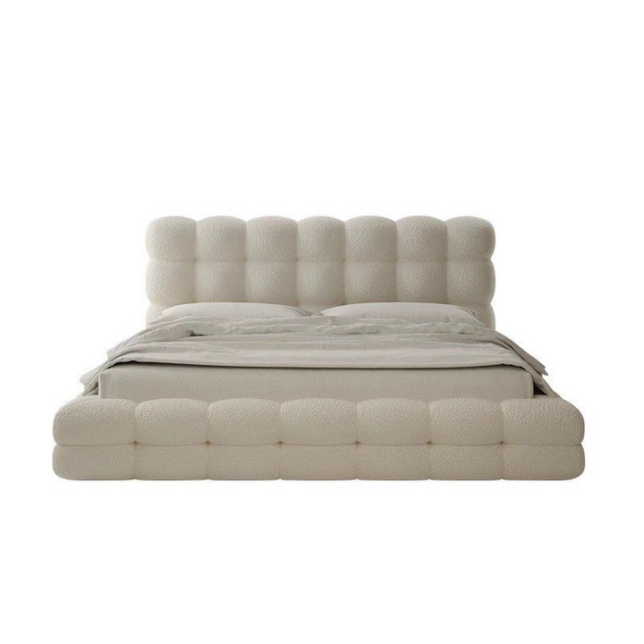 BREON Modern Boucle Storage Bedframe