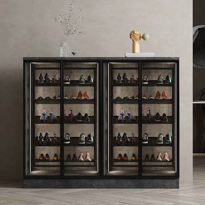 EREO Modern Rotatable Shelves Shoe Cabinet