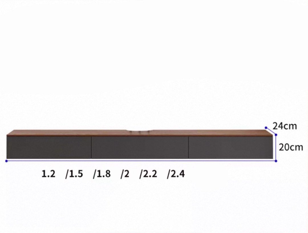UREO Modern Solid Wood TV Console
