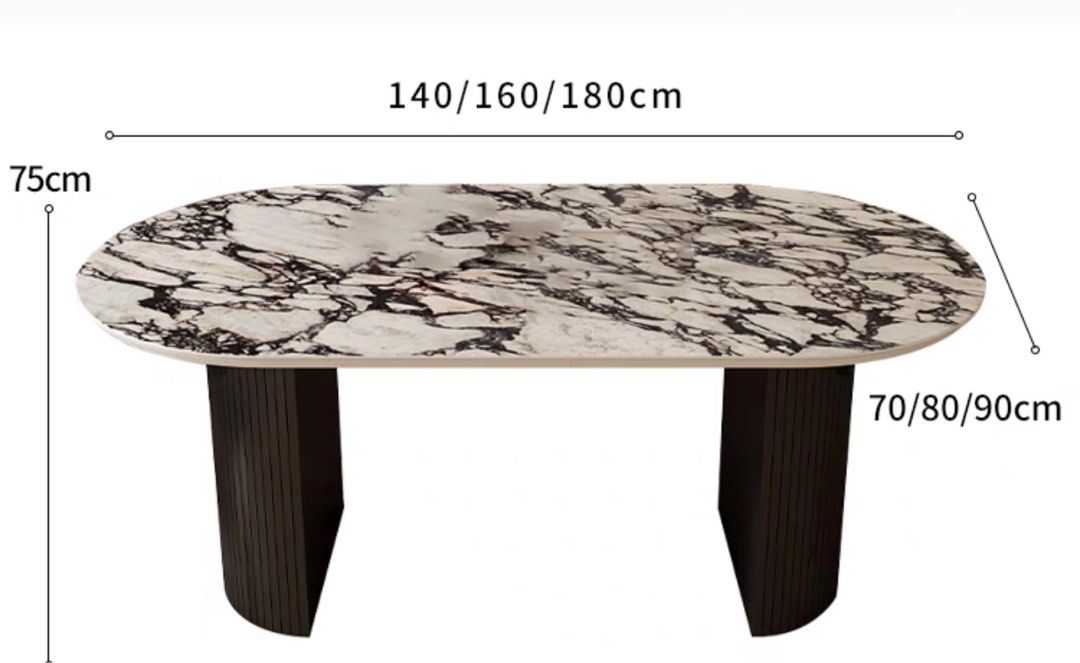 MURPHY Modern Marble Dining Table