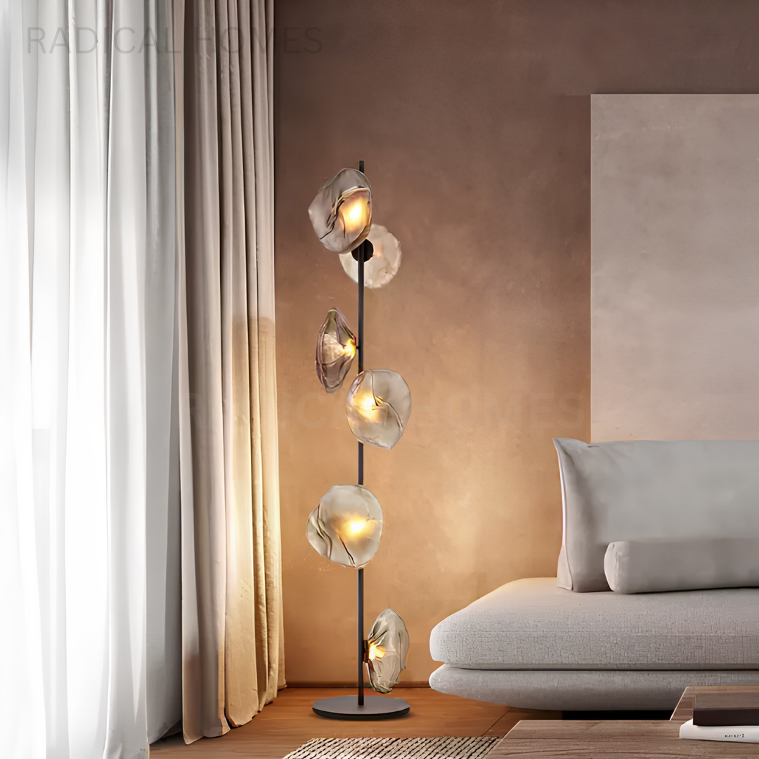 LUMEN Modern Glass Floor Lamp