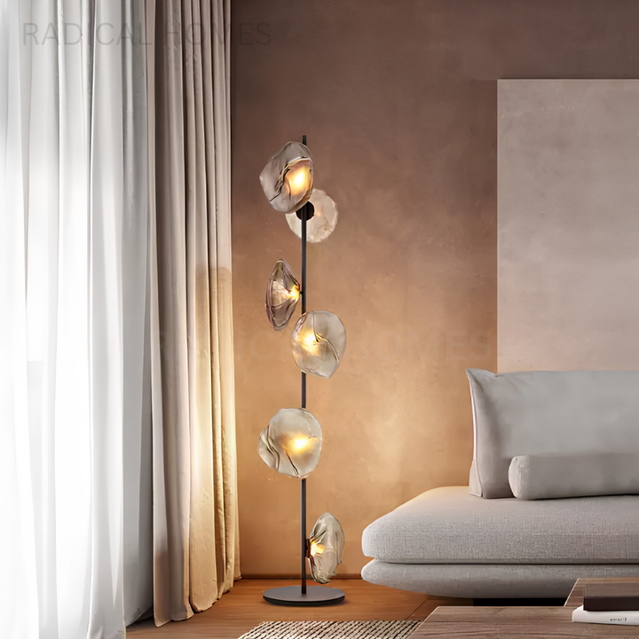 LUMEN Modern Glass Floor Lamp