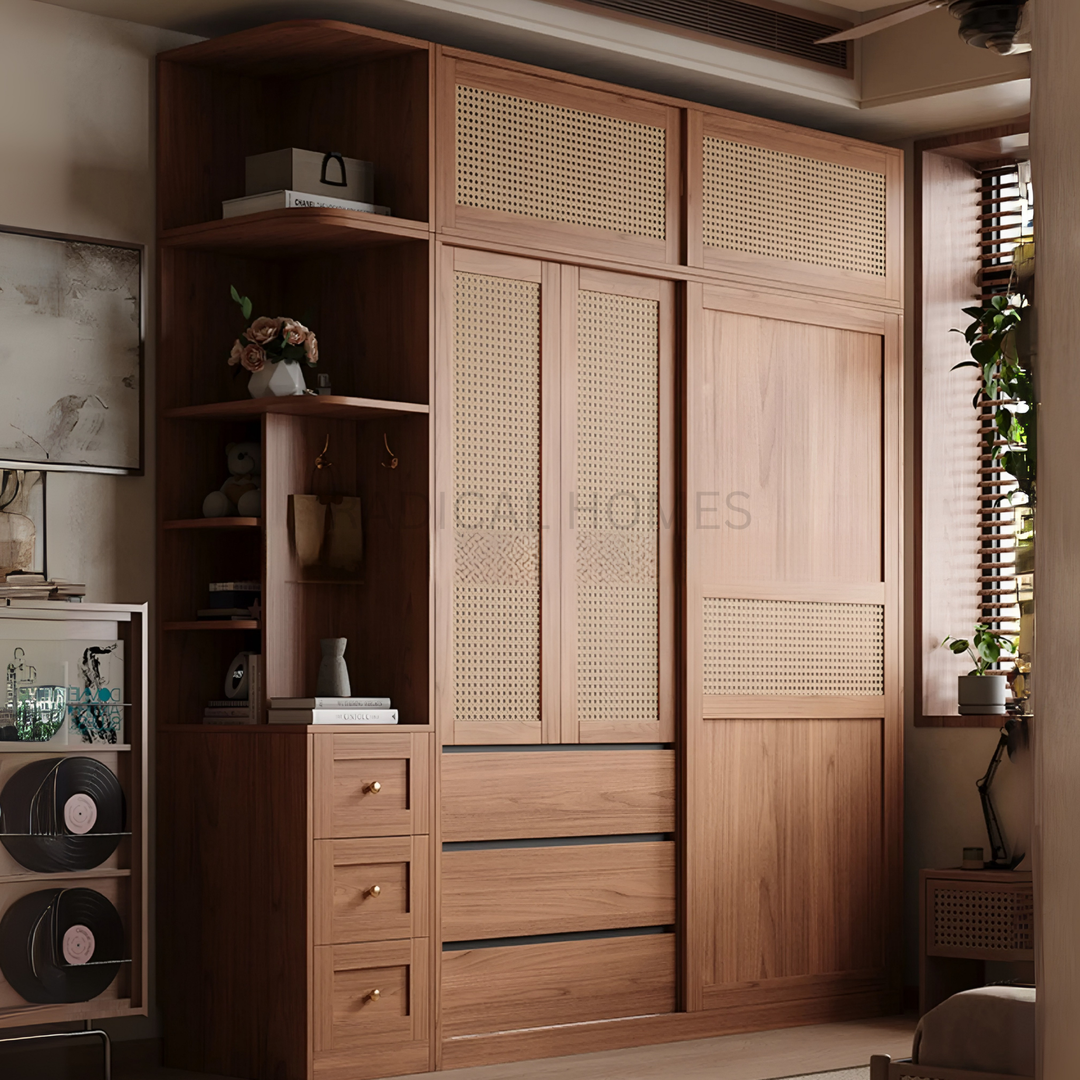 Wardrobe Rustic Large Kit REGALIA Rustic Solid Wood Wardrobe – Radical Homes