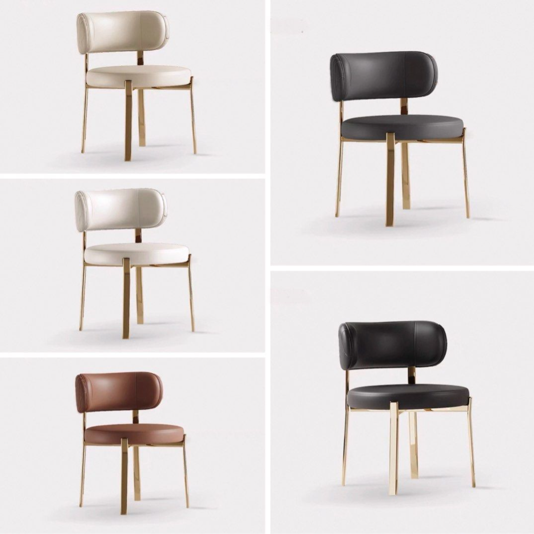 AREKEL Modern Leather Dining Chair