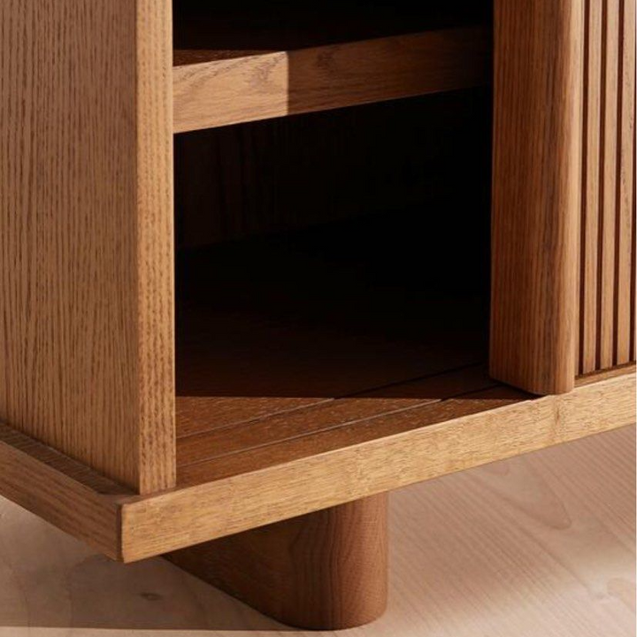 FABRICIO Modern Solid Wood Display Shelf
