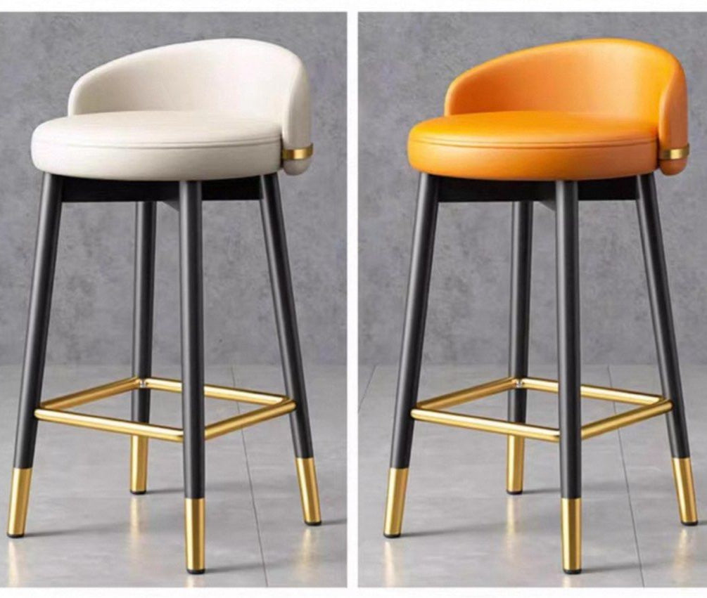MEFUS Modern Leather Bar Stool