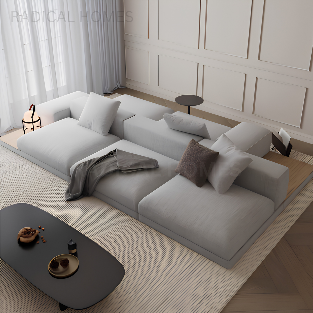 KIARA Minimalist Double-Sided Fabric Sofa