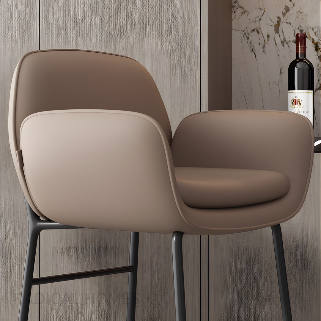 KOVA Modern Leather Bar Stool