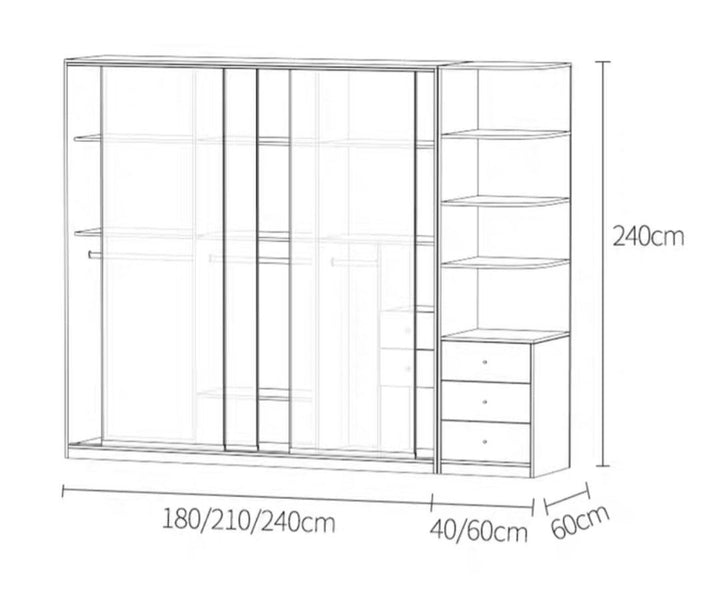 FELICITAS Luxury Modern LED Wardrobe