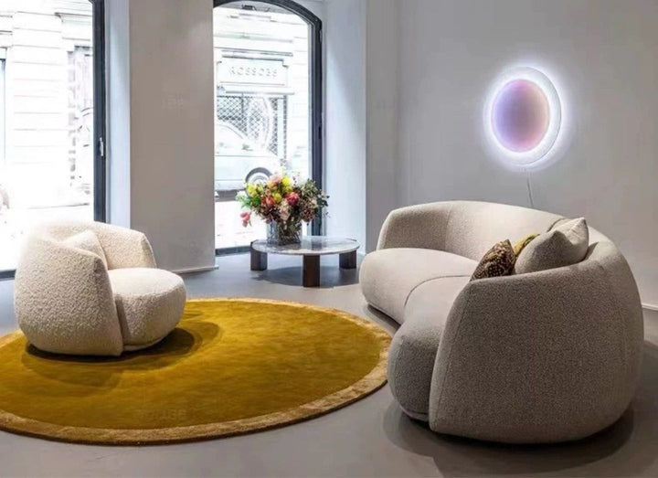 NOIR Modern Boucle Curve Sofa