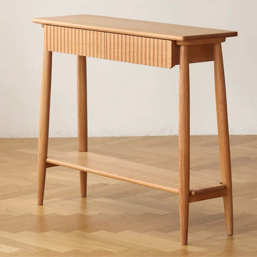 FAY Japandi Solid Wood Console Table
