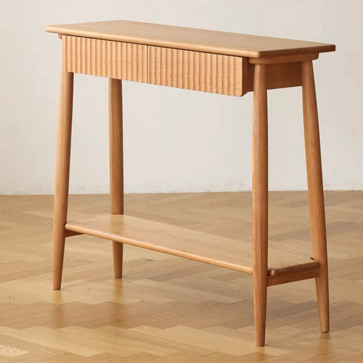 FAY Japandi Solid Wood Console Table