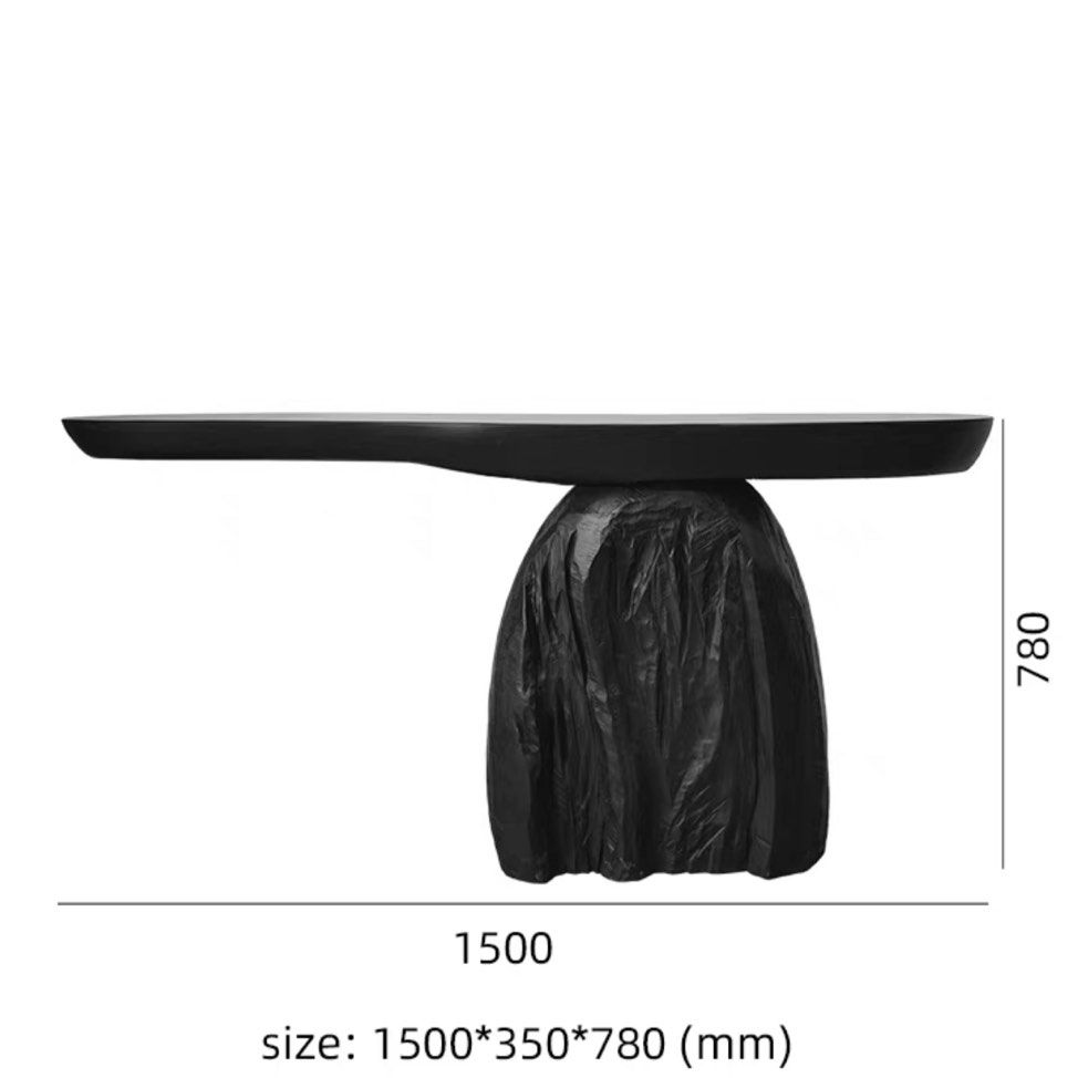 ISSAC Modern Solid Wood Console Table
