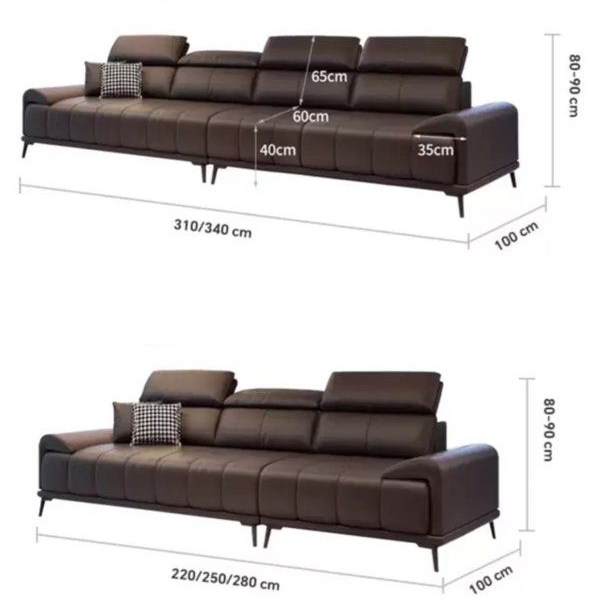 ARLETTA Modern Genuine Leather Sofa