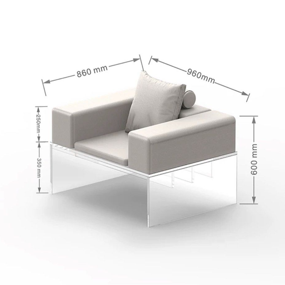 DRUVI Modern Leather Sofa