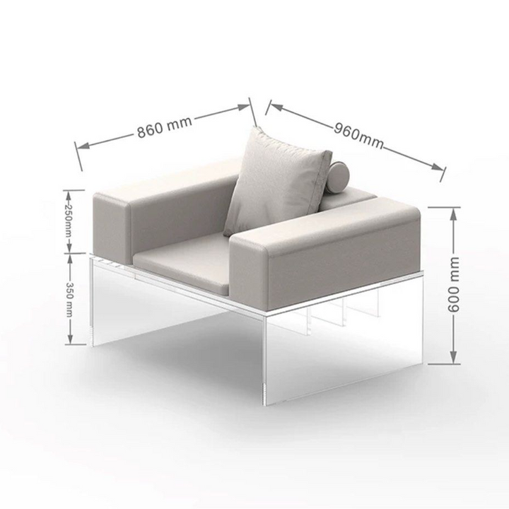 DRUVI Modern Leather Sofa