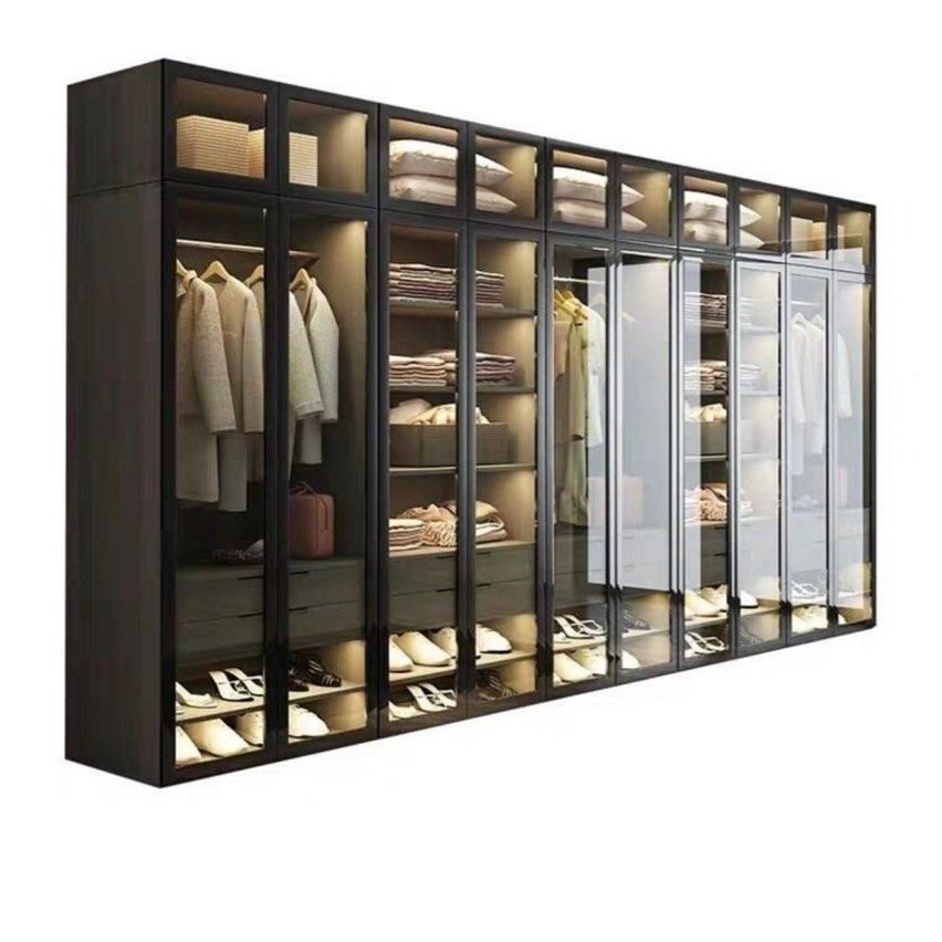 VIBIUS Modern Glass Wardrobe