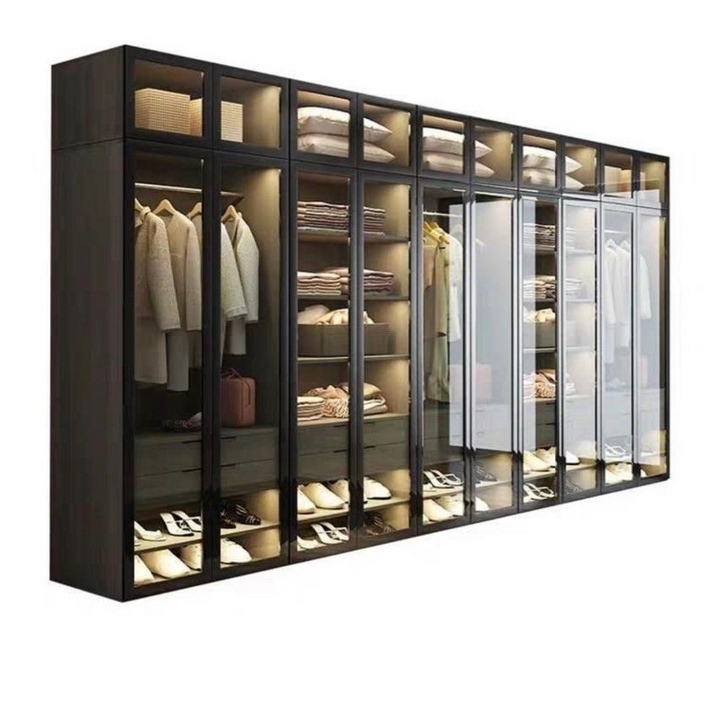 VIBIUS Modern Glass Wardrobe