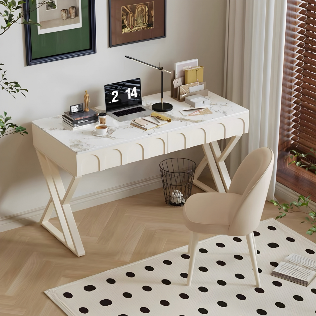 Study Table Inbuilt Light LUMINA Modern Study Table with Drawer – Radical Homes