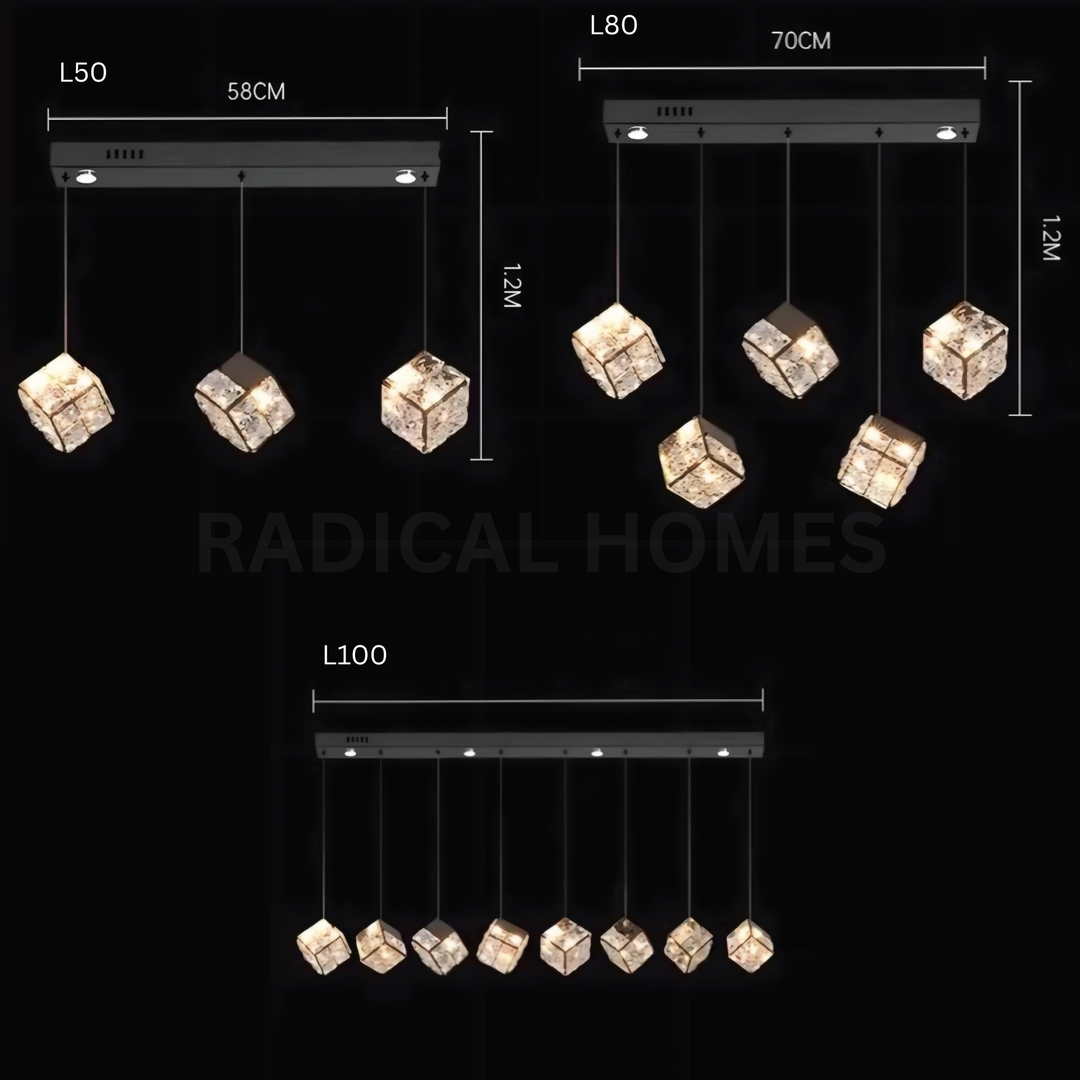 VELTARO Modern Crystal Staircase Chandelier - Radical Homes Singapore