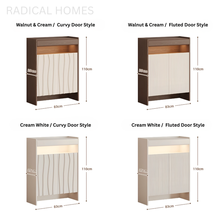 VIRENZA Modern Shoe Cabinet - Radical Homes Singapore