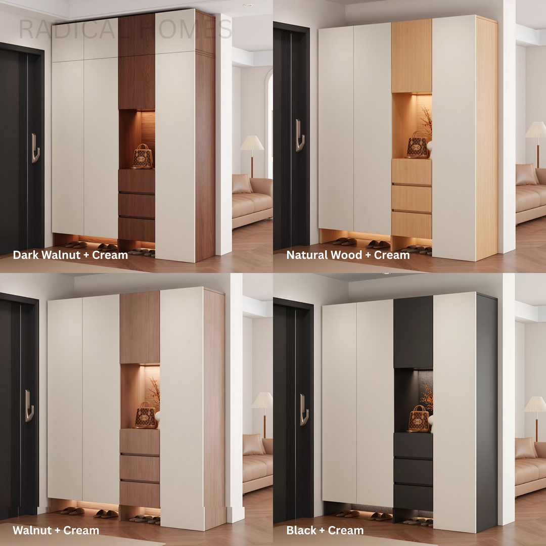 LUCAS Modern Shoe Storage Cabinet - Radical Homes Singapore