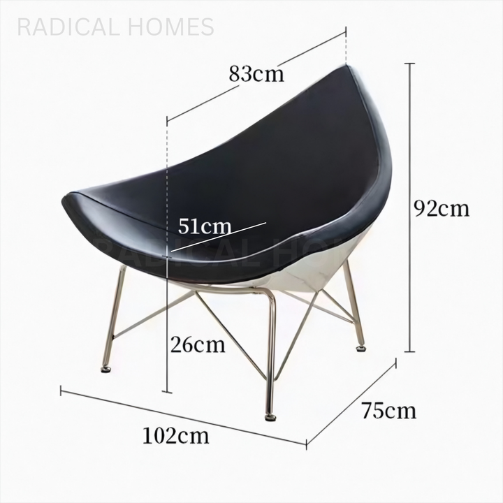 MALIBU Modern Coconut Lounge Chair