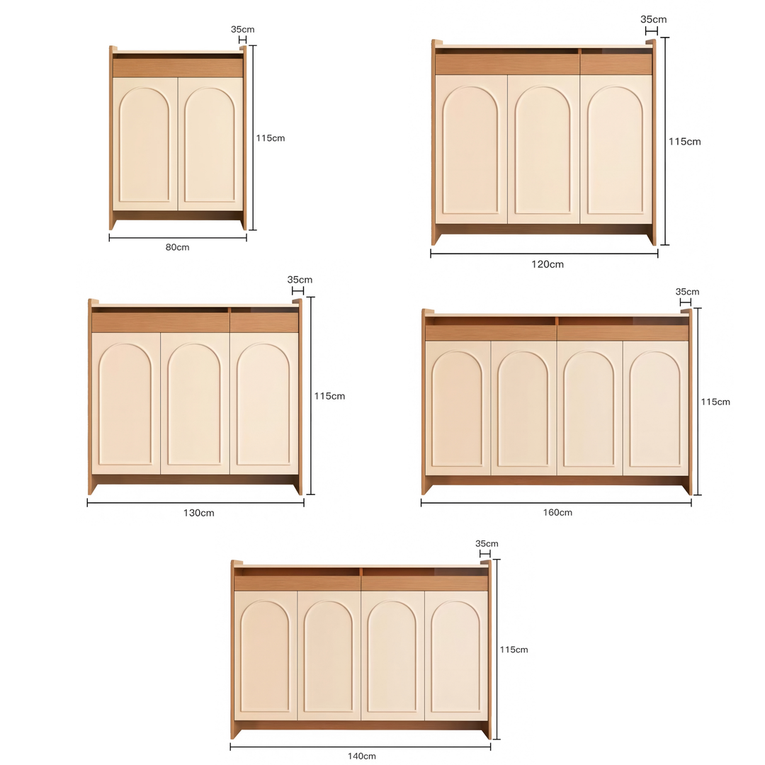 ARCUS Modern Solid Wood Shoe Cabinet
