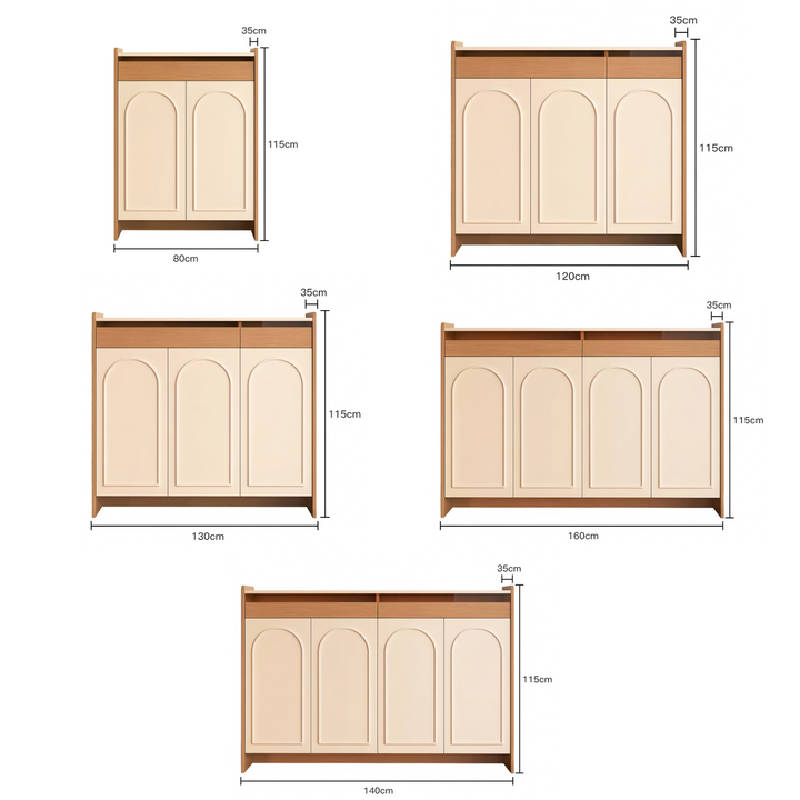 ARCUS Modern Solid Wood Shoe Cabinet